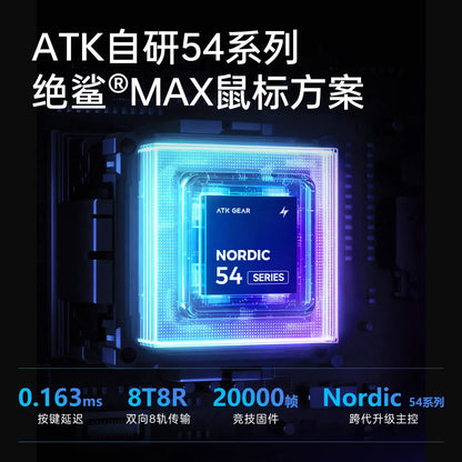 ATK Blazing Sky F1 V2 Ultra Max Ασύρματο Gaming Ποντίκι Διπλής Λειτουργίας Ελαφρύ PAW3950Ultra Διπλό 8K Χαμηλής Καθυστέρησης Εργονομικό Extreme