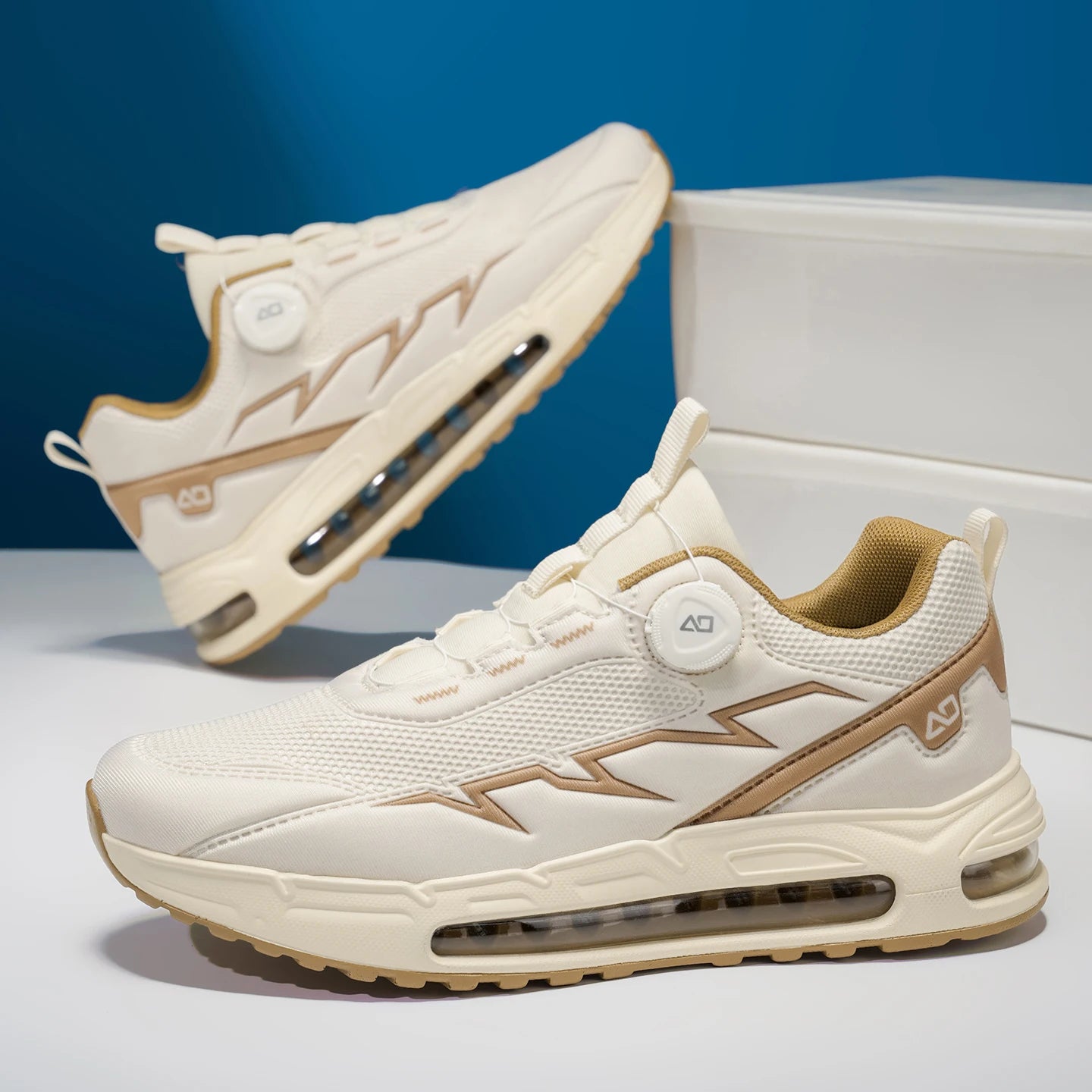 Scarpe da running da uomo primavera/estate, scarpe da trekking outdoor resistenti all’usura con chiusura BOA, stile sportivo e casual traspirante