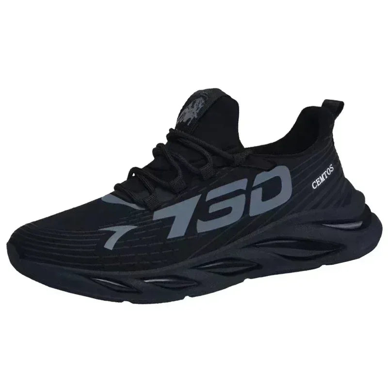 New Summer Men's Breathable Mesh Running Shoes Lightweight Trendy Sports Sneakers for Daily Workout and Outdoor Walking