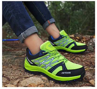Marken-Wanderschuhe für Herren, atmungsaktive Mesh-Reiseschuhe, wasserdichte Outdoor-Schuhe für Jagd und Angeln, Berg-, Offroad-, Reit- und Sportschuhe