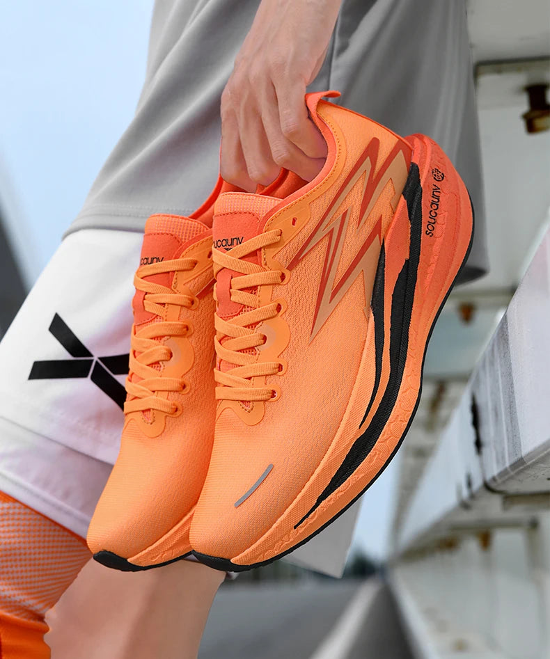 NEUE Laufschuhe mit Carbonplatte für Marathon, Herren, sportlich, atmungsaktiv, leicht, Damen, bequeme rutschfeste Sportsneaker, Casual