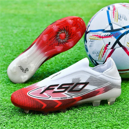 Nouvelles chaussures de football pour hommes, chaussures de sport à cheville haute, respirantes, pour futsal, antidérapantes, ultra-légères, chaussures de football de haute qualité pour matchs en extérieur.