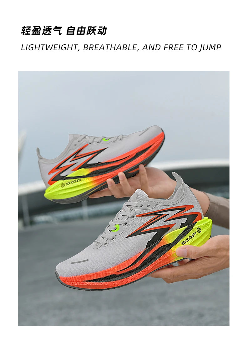 NEUE Laufschuhe mit Carbonplatte für Marathon, Herren, sportlich, atmungsaktiv, leicht, Damen, bequeme rutschfeste Sportsneaker, Casual