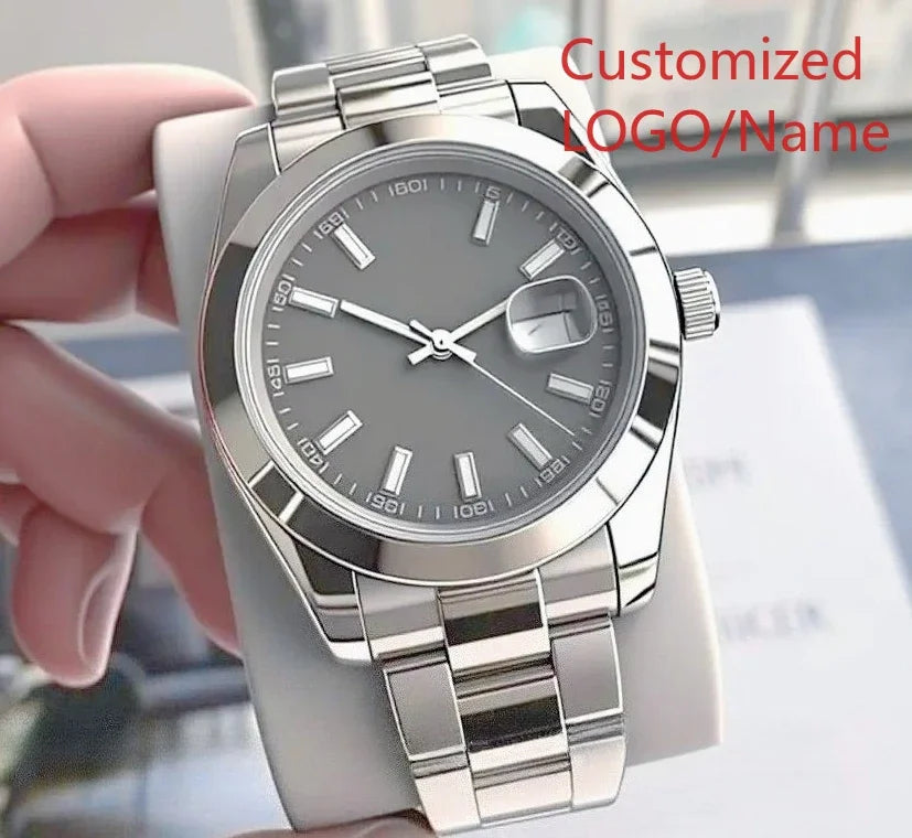 A989 Store Customized Watch Men's WomenAutomatic Mechanical Watch 36mm 40mm 904L Stainless Steel Black Blue