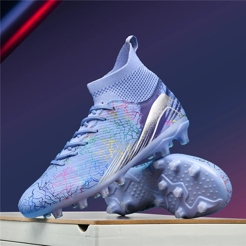 Nouvelles chaussures de football professionnelles pour hommes, chaussures de football antidérapantes, unisexes, respirantes, chaussures de futsal, nouvelles chaussures à crampons, livraison directe, ultralégères