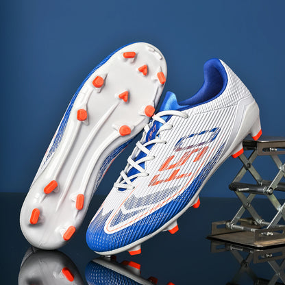 Chaussures de football AG FG unisexes pour adultes, crampons longs à haute adhérence, baskets légères et confortables pour l'entraînement et la compétition