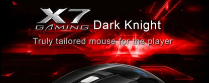 Ratón gaming con cable para ordenador, retroiluminación RGB, diseño ergonómico silencioso, LED, 7 botones y USB para PC de escritorio