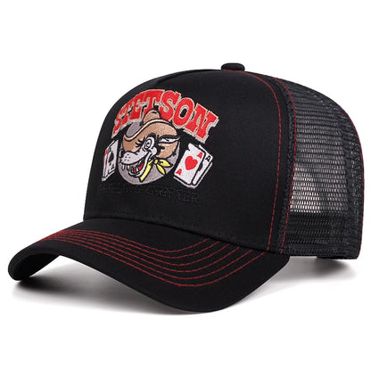 2025 Personalized New Baseball Hat STETSON Wolf Head Poker Truck Hat Street HipHop Hat Daily Casual Wear Sunshade Net Hat Unisex