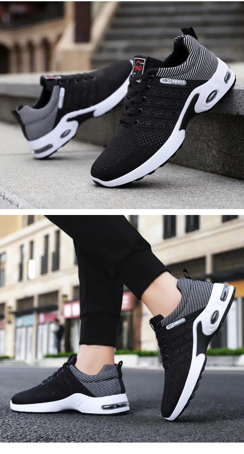 Chaussures de dehors Légères et Décontractées pour Homme, Baskets Respirantes à Lacets, Version Coréenne, Nouvelle Tendance