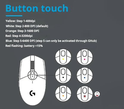 Ασύρματο ποντίκι gaming Logitech G304 LIGHTSPEED, ελαφρύ φορητό ποντίκι με macro, Jedi Survival, FPS, League of Heroes, Eat Chicken
