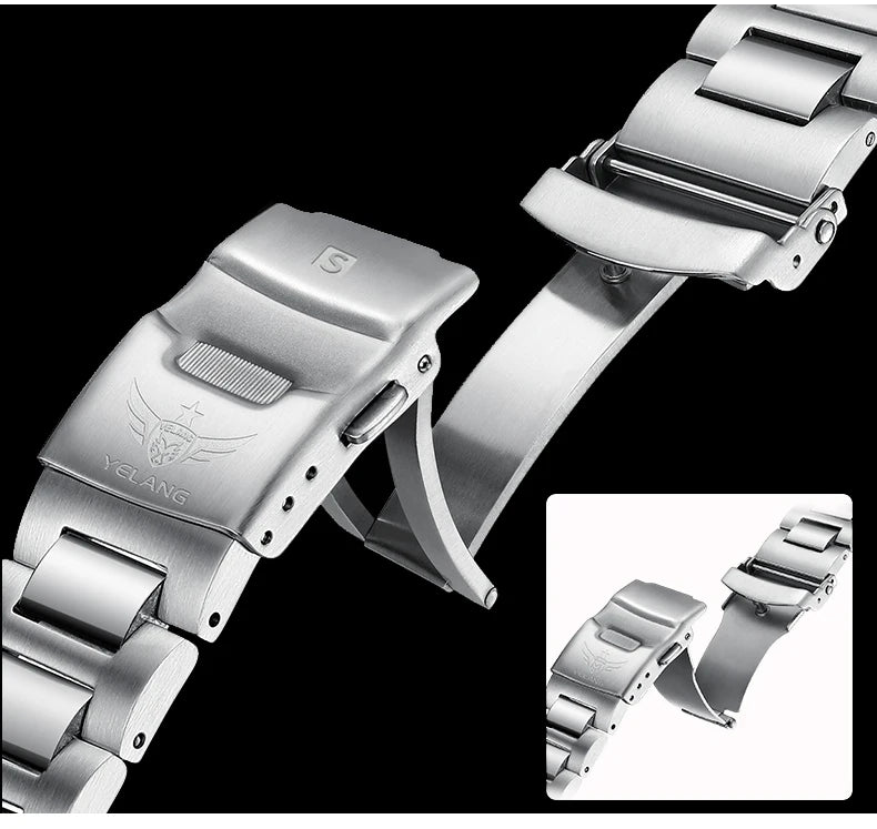 Yelang V5.1 Men's Watch 44mm Super Dive 300M Professional Waterproof SW220 Movement Luxury Automatic Mechanical Watch for Men
