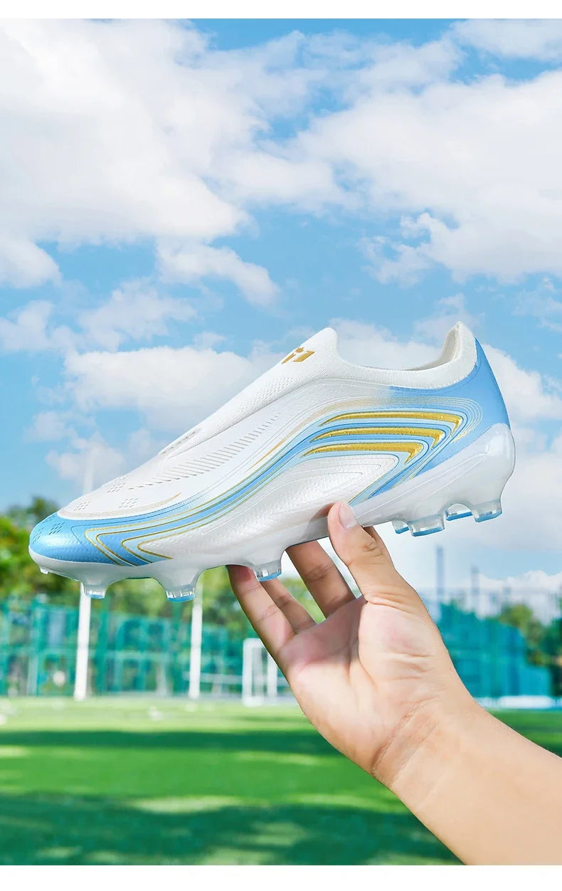 Nouvelles chaussures de football pour hommes, mi-hautes, de haute qualité, crampons pour terrain en gazon, baskets antidérapantes pour intérieur, très vendues, pour matchs en extérieur