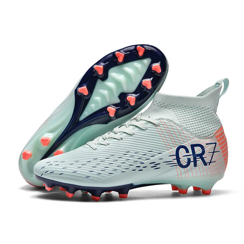 Chaussures de football professionnelles pour hommes, originales, respirantes, confortables, résistantes, pour terrain en herbe.