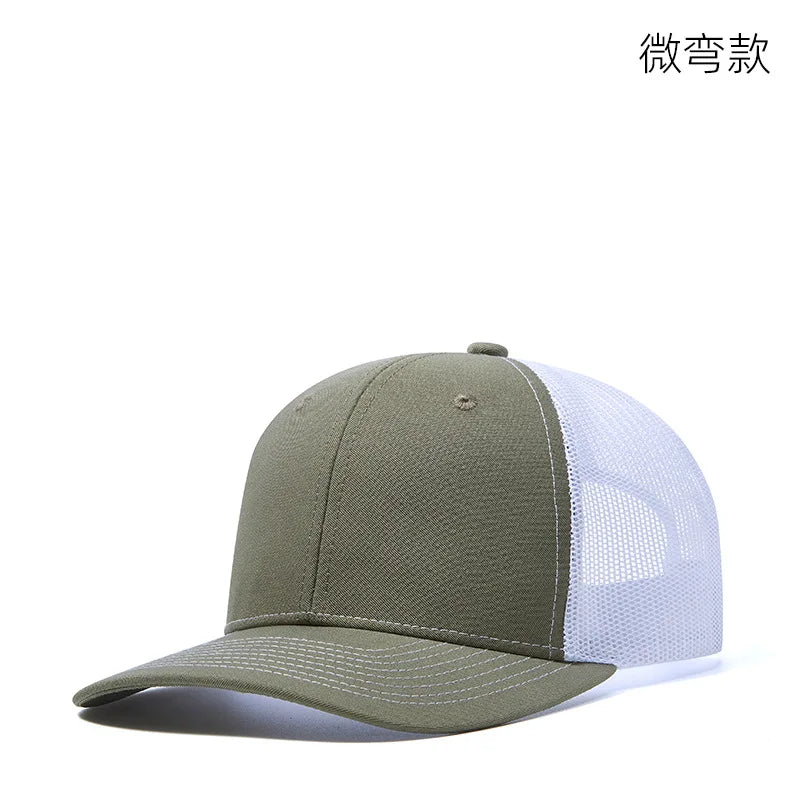 Czapki z daszkiem typu „trucker” w 38 kolorach, na świeżym powietrzu, z zatrzaskiem, czapki typu „dad hat”, hip-hopowe, męskie, damskie, regulowane, dla chłopców i dziewcząt, czapki baseballowe