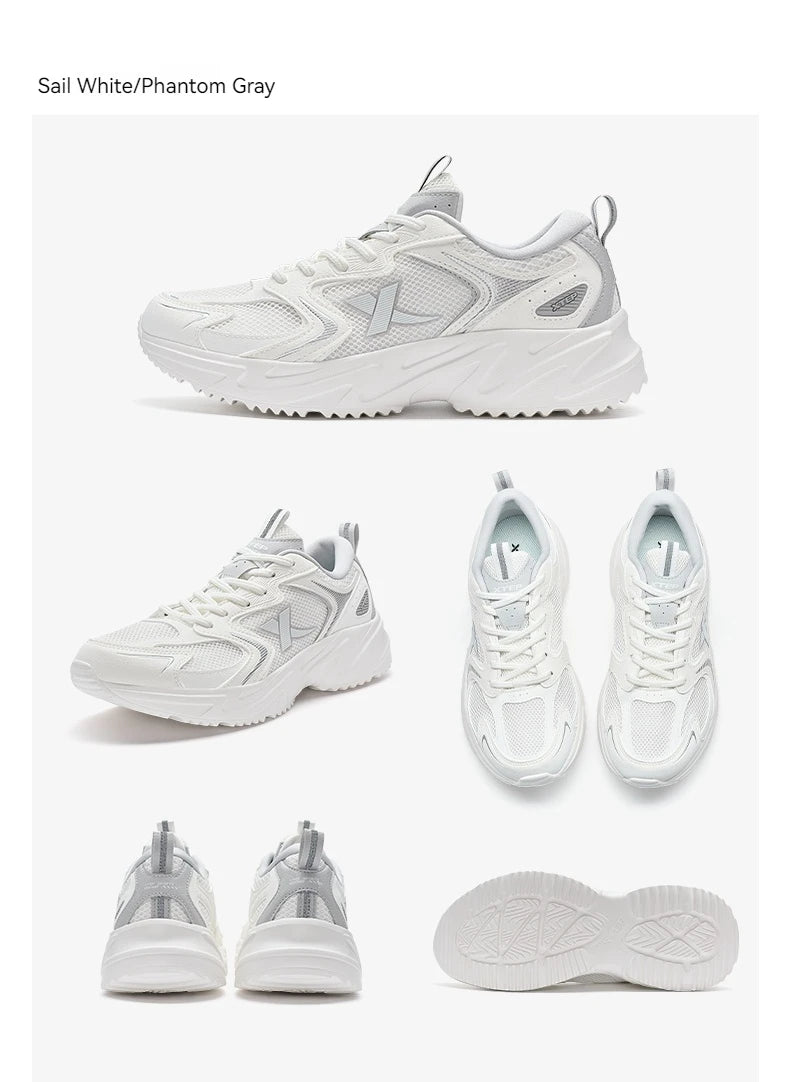 Zapatillas casuales Xtep para hombre, calzado deportivo de verano resistente, con cordones, antideslizante y resistente al desgaste para exteriores 876219320026