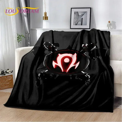 World of Warcraft,WOW ,Game Gamer Soft Plush Blanket,Flannel Blanket Throw Blanket for Living Room Bedroom Bed Sofa Picnic Cover