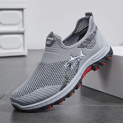 2025 Breathable Hiking Shoes Men Air Mesh Casual Sneakers For Outdoor Lightweight Casual Shoes Men New Fashion Walking Shoes