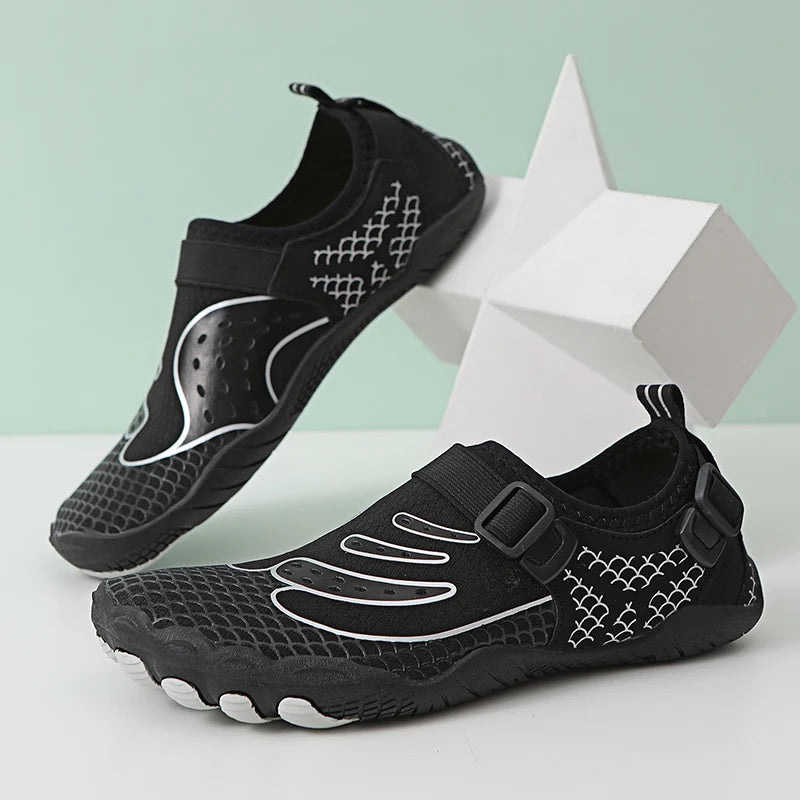 36-48# Gym Footwear Unisex Seaside Aqua Shoes Couples Vacation Beach Game Wading Shoes Men’s Squat Fitness Shoes Women’s Yoga Shoes