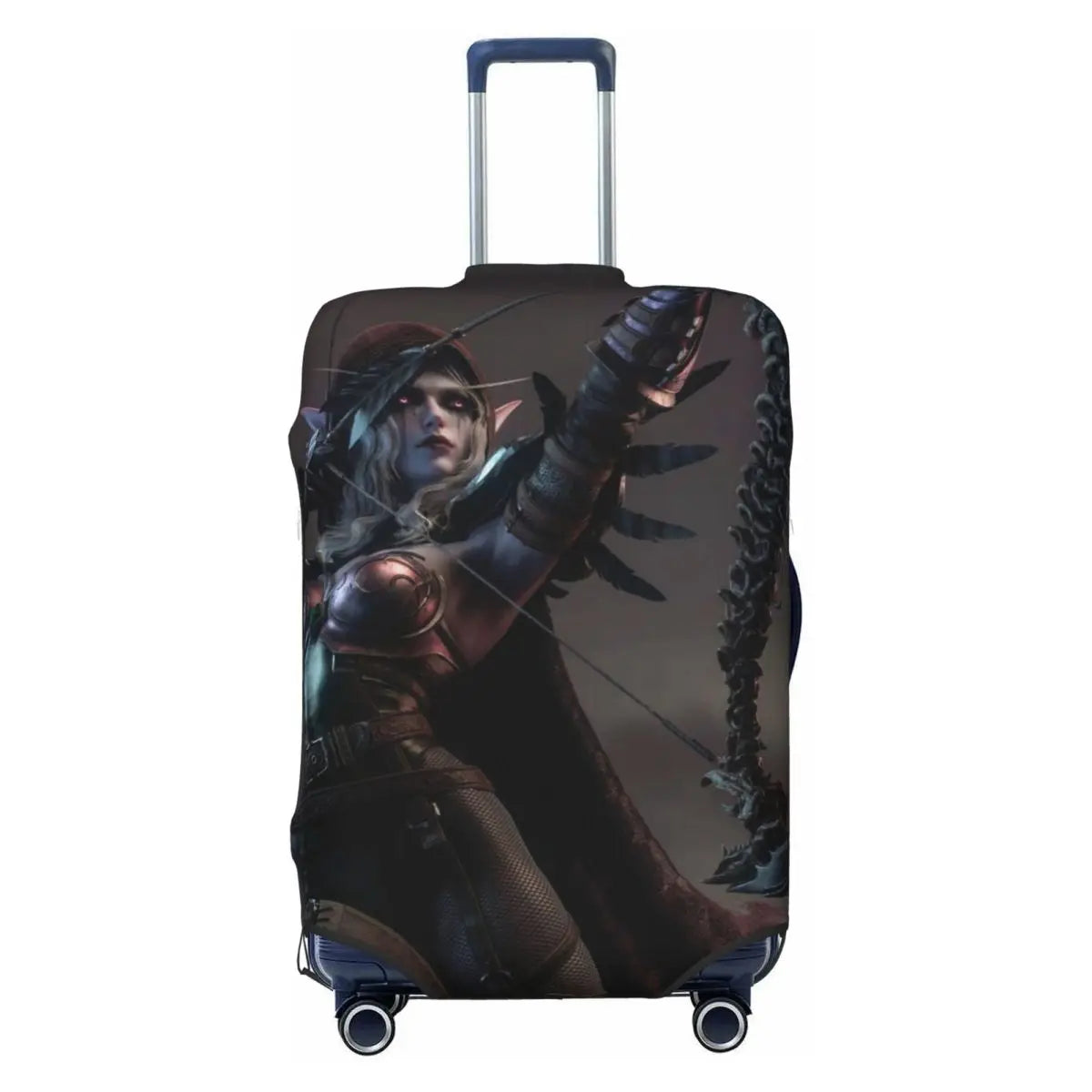 World Of Warcraft Sylvanas Windrunner Suitcase Cover Elastic Business Protector Luggage Supplies Vacation