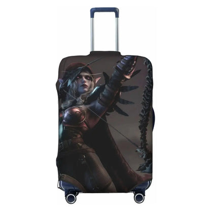 World Of Warcraft Sylvanas Windrunner Suitcase Cover Elastic Business Protector Luggage Supplies Vacation