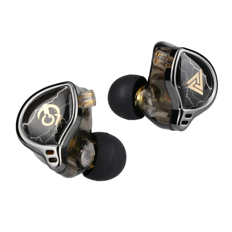 Słuchawki douszne QKZ x HBB z membraną 10 mm pokrytą tytanem, słuchawki monitorowe douszne, słuchawki Hi-Fi IEM, słuchawki sportowe do użytku na świeżym powietrzu