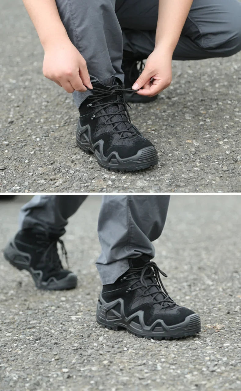 Hommes tactique militaire formation désert bottes mâle en plein air Camping randonnée escalade Trekking chasse chaussures antidérapantes sport baskets