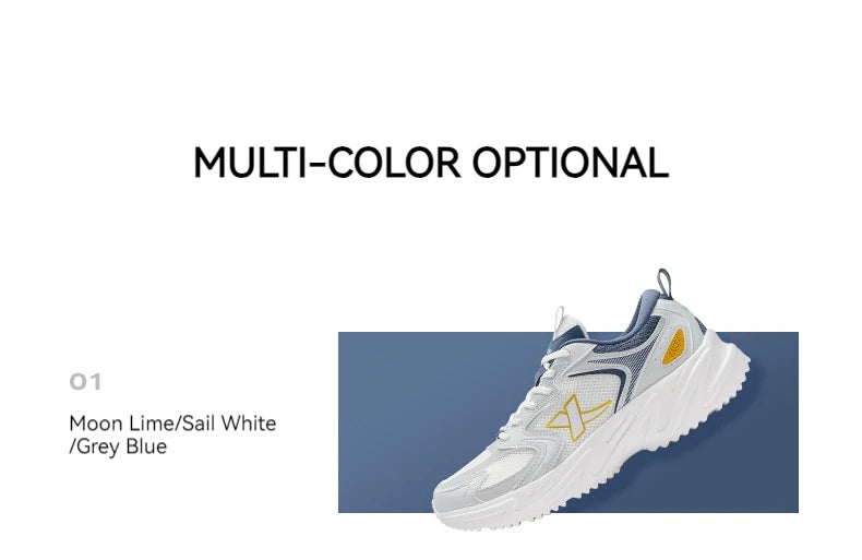 Zapatillas casuales Xtep para hombre, calzado deportivo de verano resistente, con cordones, antideslizante y resistente al desgaste para exteriores 876219320026