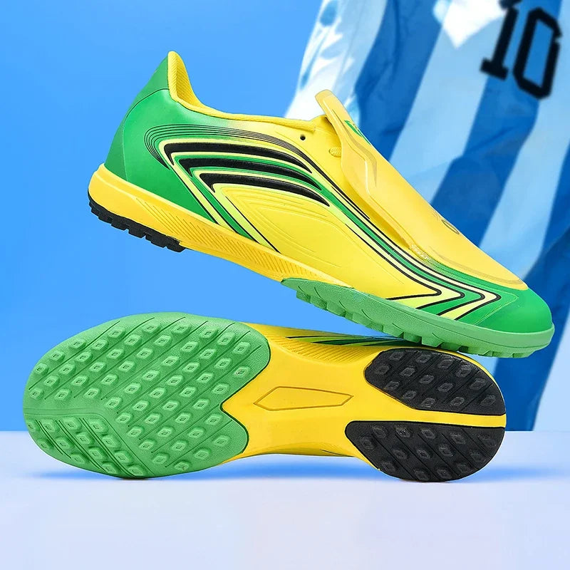 Nouvelles chaussures de football pour hommes, baskets de futsal, crampons, chaussures de football, pour terrain en herbe, montantes, pour l'extérieur, antidérapantes, pour l'intérieur, haute qualité, meilleures ventes