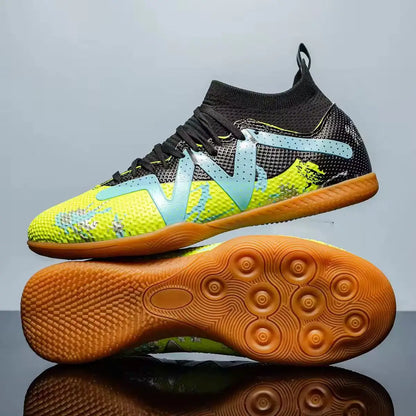 Botte de Football en salle, crampons de Futsal professionnels pour hommes, chaussures de Football pour adultes, durables, confortables, antidérapantes, baskets d'entraînement pour adolescents