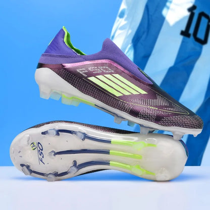 Chaussures de football pour hommes, crampons pour terrain synthétique, antidérapantes, résistantes à l'usure, respirantes, légères, pour entraînement sur gazon artificiel en extérieur.