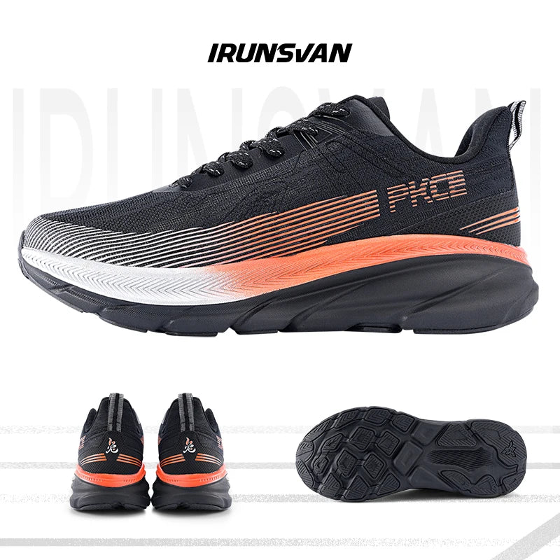 IRUNSVAN 2026 Original Air Cushion Running Shoes Fitness Jump Exercise Breathable Sports Shoes Men's Walking Shoes