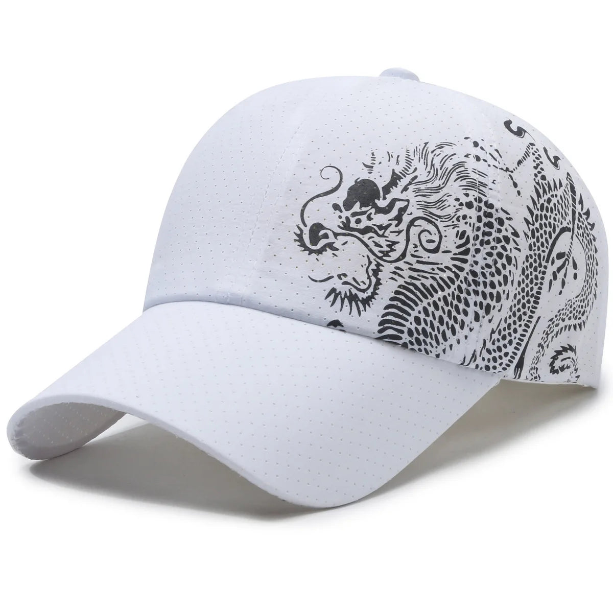 Șapcă de baseball cu imprimeu dragon, șapcă sport de vară pentru protecție solară în aer liber, cu uscare rapidă, șapcă casual pentru bărbați și femei, cu cozoroc în formă de cioc de rață
