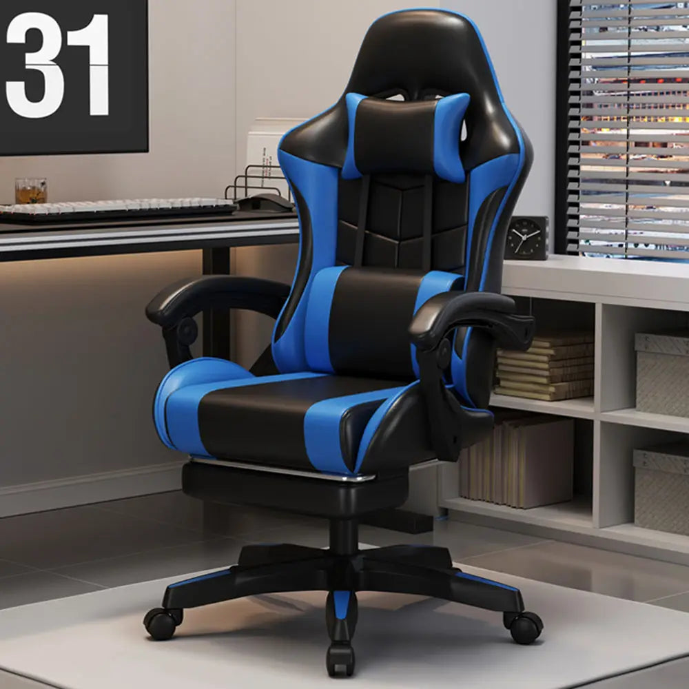 Silla gaming ergonómica para oficina en casa, largas jornadas y streamers, ajustable, reclinable, ligera y duradera