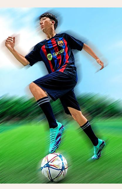 Nouveaux hommes bottes de Football Sport ultraléger antidérapant en plein air adulte crampons Match unisexe chaussures de Football confortable herbe de haute qualité
