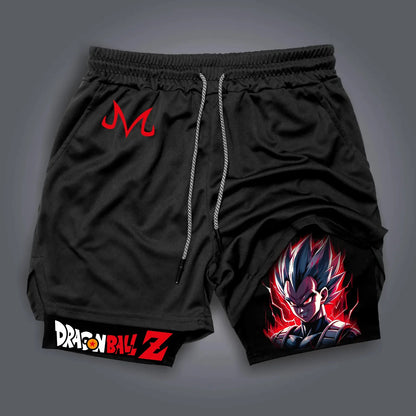 Short double épaisseur imprimé sur le côté « Dragon Ball Anime GOKU », pantalon d'été américain pour homme, style sportif, ample et respirant