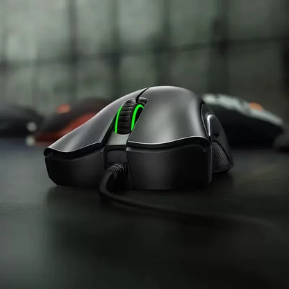 Oryginalna przewodowa mysz gamingowa Razer z sensorem optycznym 6400 DPI do laptopa, optyczna mysz Light Speed