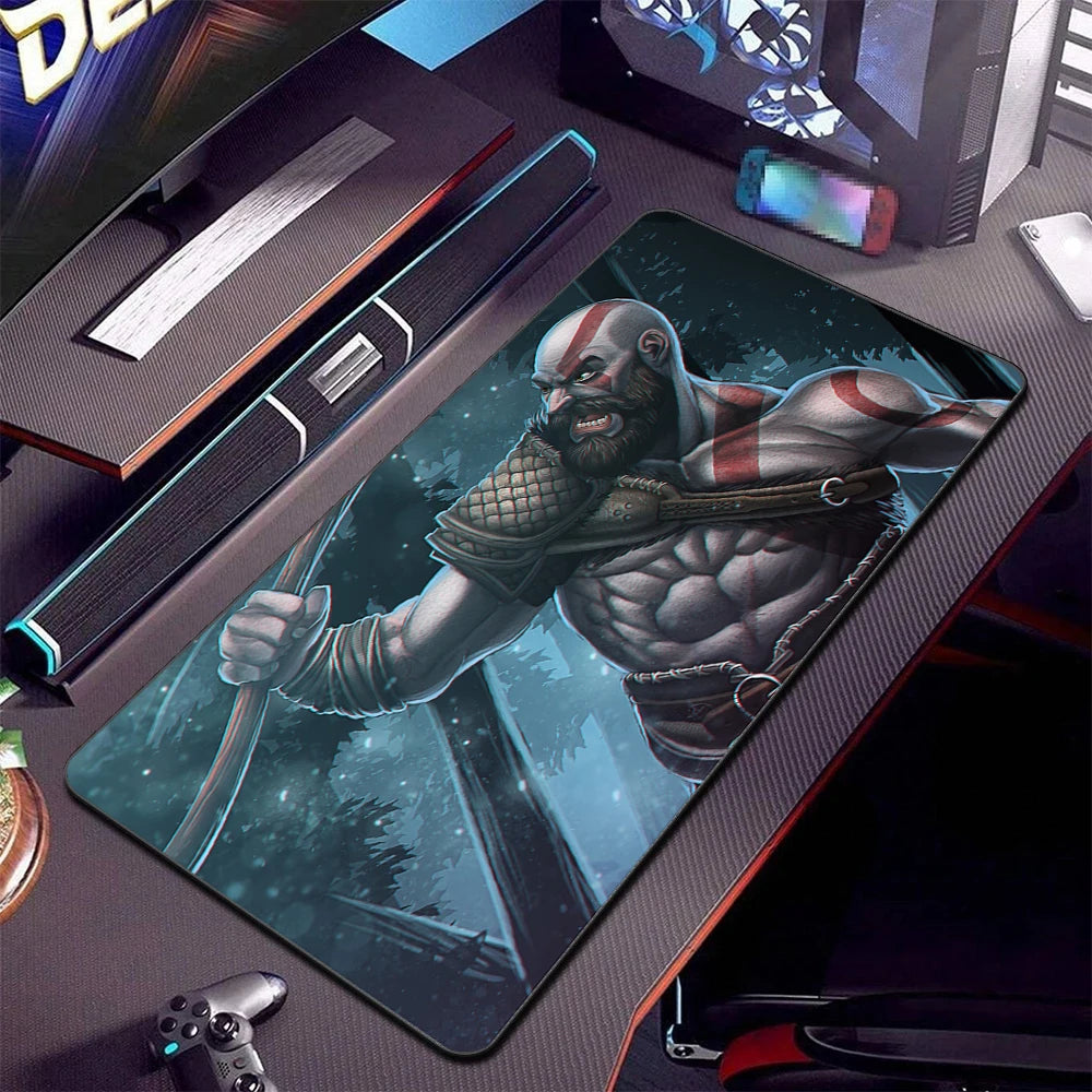 XXL egérpad God of War íróasztali szőnyeg PC-s játék kiegészítők billentyűzet számítógépes egérpad játékosok számára nagy szekrény irodai asztal szőnyeg