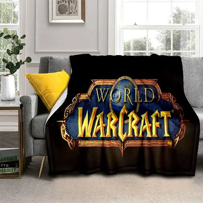 3D World of Warcraft-spil WOW Lich King DH-tæppe, blødt tæppe til hjemmet, soveværelset, sengen, sofaen, picnic, rejser, kontoret og børn