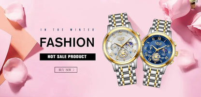 2024 LIGE Top Luxury Women Watch Creative Steel Women's Bracelet Wrist Watches Ladies Fashion Waterproof Female Relogio Feminino