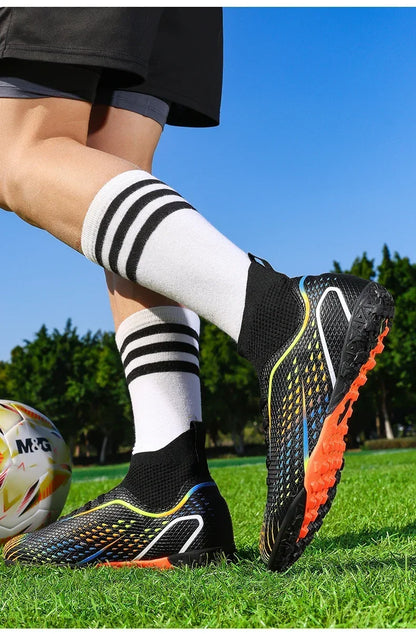 Men's Football Field Boots Ultralight Turf Indoor Society Training Soccer Shoes Cleats for Kids Sneakers TF/FG Football Shoes