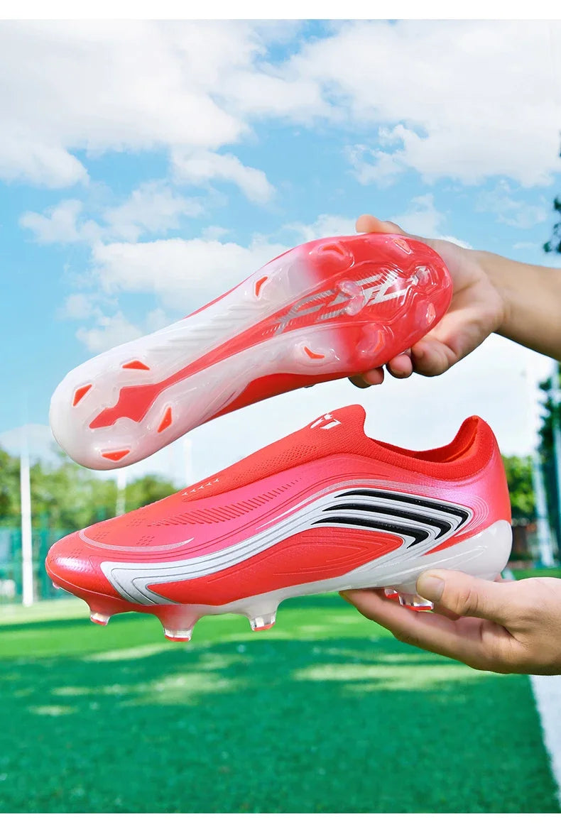 Nouvelles chaussures de football pour hommes, mi-hautes, de haute qualité, crampons pour terrain en gazon, baskets antidérapantes pour intérieur, très vendues, pour matchs en extérieur