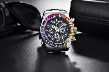 PAGANI DESIGN Men's Automatic Mechanical Watch Stainless Steel Waterproof Sport 10Bar Luxury Casual Watch for Men Reloj Hombre