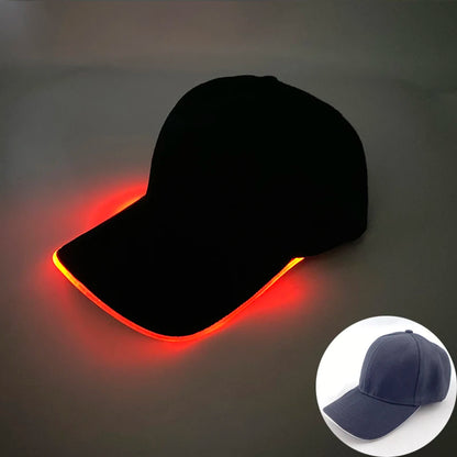 Madinga šviečianti beisbolo kepuraitė su LED apšvietimu, hiphopo stiliaus kepurė barui ir klubui, fluorescencinė kepurė vyrams ir moterims, DJ šokių reikmenys ir kostiumo aksesuaras