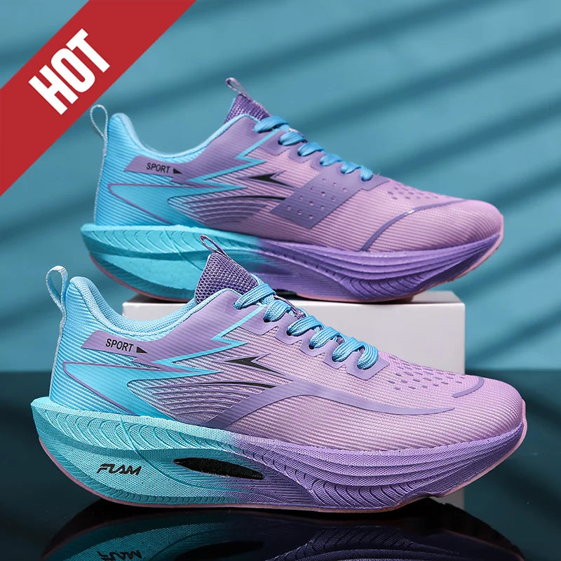 NEUE Laufschuhe mit Carbonplatte für Marathon, Herren, sportlich, atmungsaktiv, leicht, Damen, bequeme rutschfeste Sportsneaker, Casual