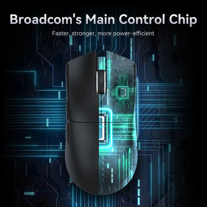 Attack Shark X11&R1 Tri-Mode Bluetooth trådløs mus med opladningsbase, RGB, ergonomisk letvægtsmus, PC-gamer-tilbehør