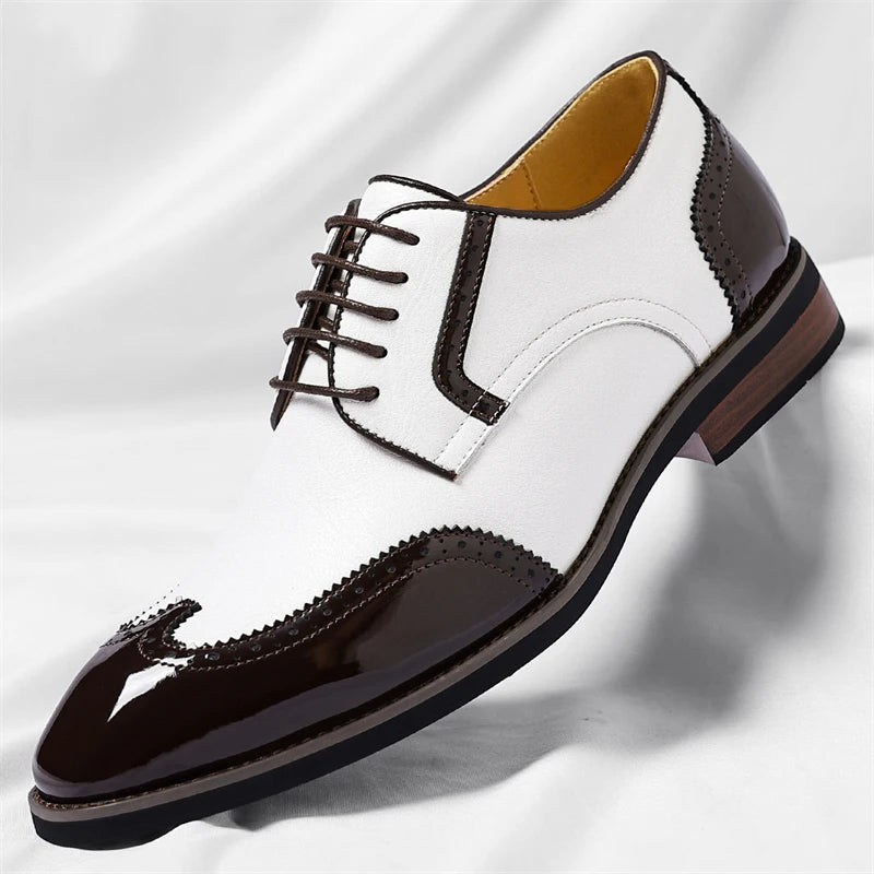 PU Leather Men's Oxford Shoes Heighten Formal Casual Shoes Business Male Suit Shoes New Design Derby Footwear Walking Sneakers