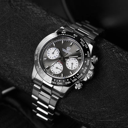 Watchdives WD16500 V2 Quartz Watch VK63 Sweep Sports Chronograph Watches Sapphire AR Coating BGW9 Luminous Waterproof Watches