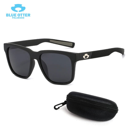 BLUE OTTER polarizált sportnapszemüveg UV400 kerékpározáshoz, horgászathoz, futáshoz, vezetéshez, férfiaknak és nőknek, kültéri szemüveg dobozzal BT03