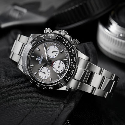 Watchdives WD16500 V2 Quartz Watch VK63 Sweep Sports Chronograph Watches Sapphire AR Coating BGW9 Luminous Waterproof Watches