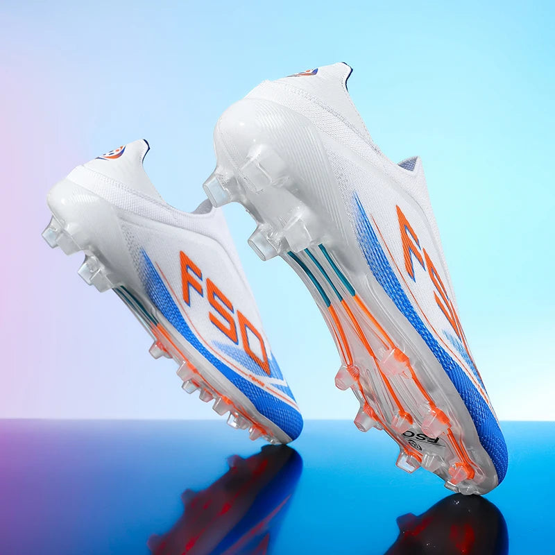 Men's Soccer Cleats Professional Football Boots Society Turf Breathable Mesh Youth Soccer Shoes Anti-Skid Male Sneakers Chuteira